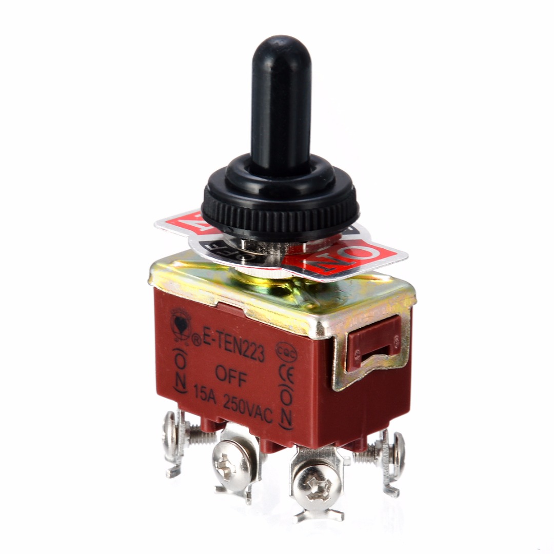 【TopazTrove】1pc Electric Toggle Switch 6 Pin DPDT 3 Positions Momentary ...
