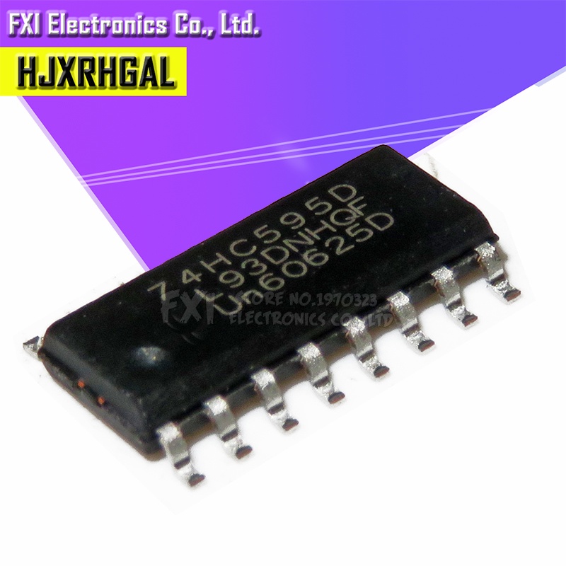 50pcs 74hc595d 74hc595 sop16 sop sn74hc595dr smd new