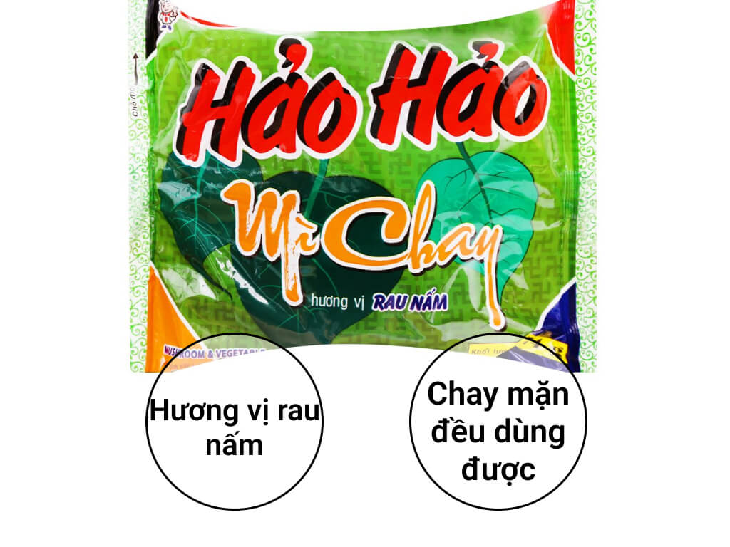 Mì Chay Hảo Hảo Rau Nấm Gói 74g