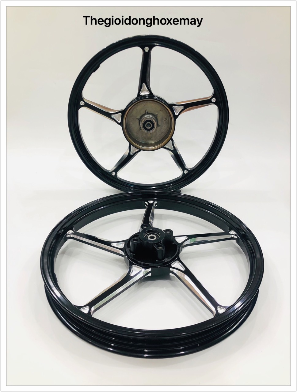 Mâm Vành Xe Máy ATR CNC 5 Cây Xéo Sirius Bảng 1.4-1.6