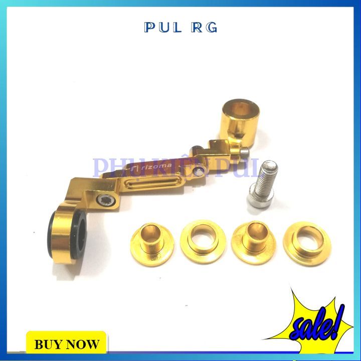 Pat gắn bình dầu rizoma kiểu trang trí cho xe máy