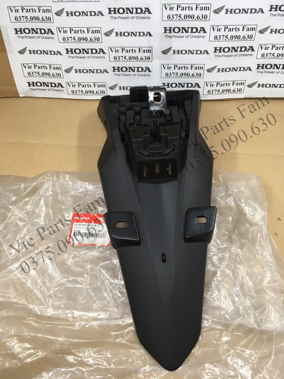 Chắn bùn sau, đuôi biển số wave rsx 110 2012-2013 , hàng din honda mới 100%