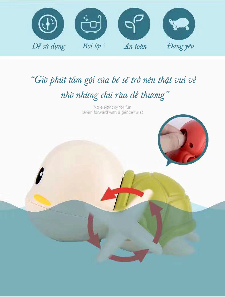 COMBO 3 CON RÙA BIẾT BƠI