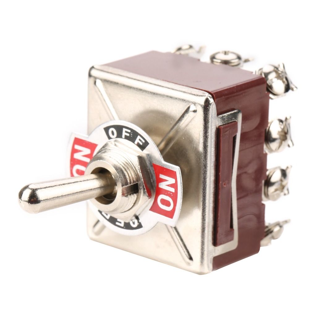 Durable ON/OFF/ON Three-position Rocker Control Heavy Duty Toggle 4PDT ...