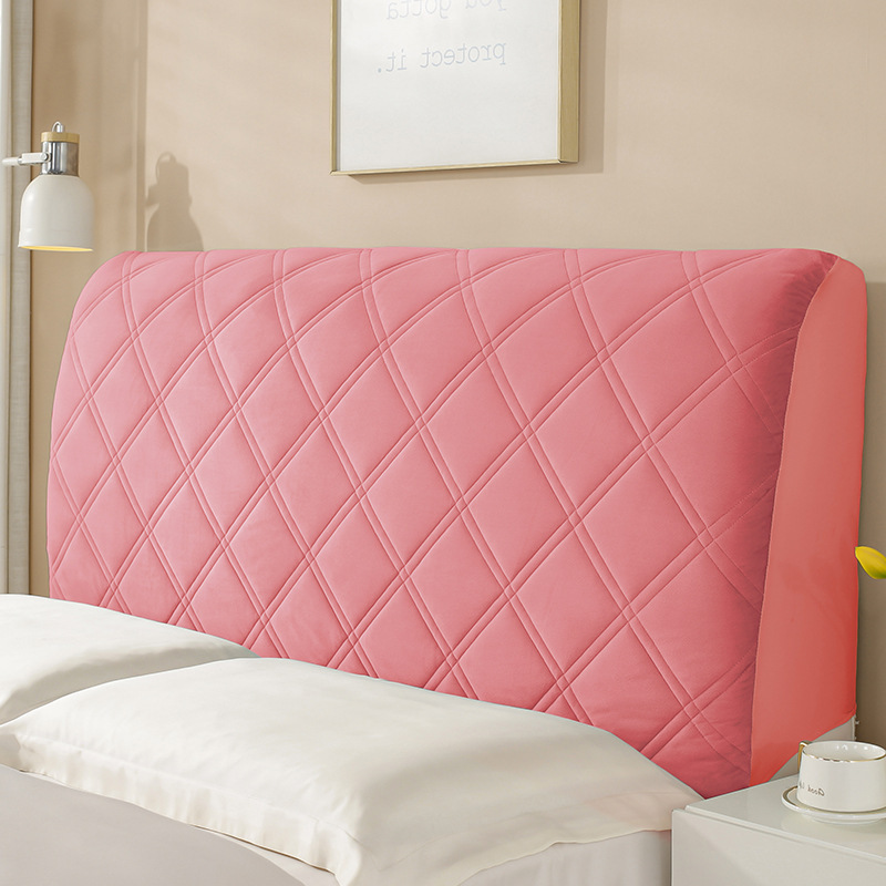 Thickened suede headboard cover Soft headboard cover Headboard backrest cover General simple dustproof protective cover for collision avoidance.