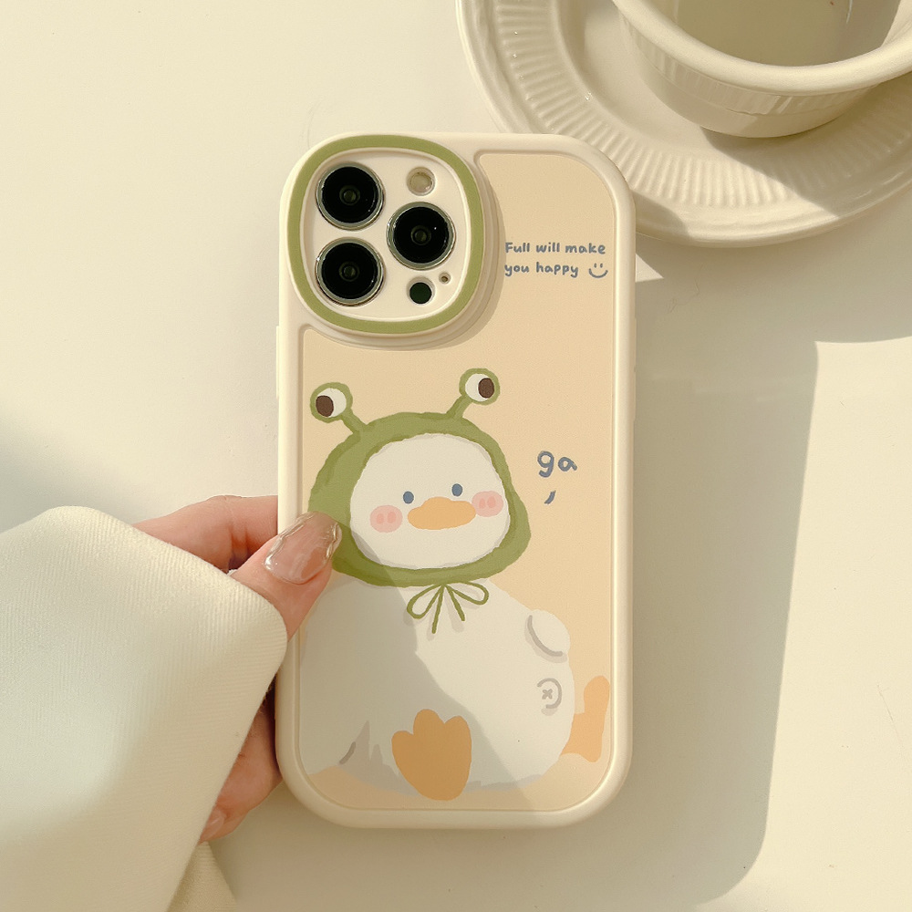 Cute Duck Pattern Phone Cases Soft TPU Back Cover For iPhone 14 Pro Max iPhone 14 Plus iPhone 13 Pro Max Iphone 13 mini iPhone 12 Pro Max Iphone 12 mini 11 Pro Max XS Max XR 7 Plus 8 Plus SE Silicone shockproof phone case Ready Stock🌟