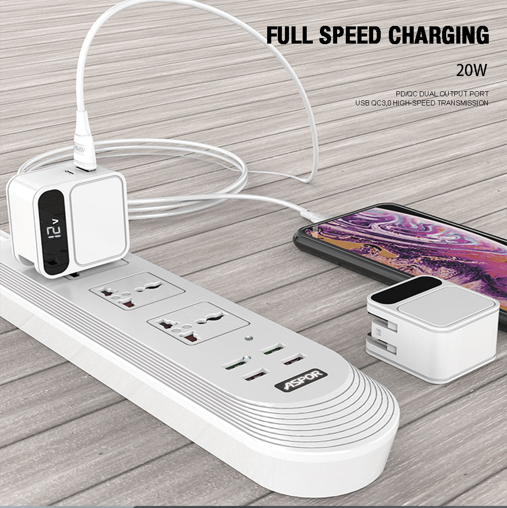 ASPOR%20A835%20Dock%20With%20LED%20Digital%20Display%20PD%20+%20QC%203.0%202%20USB%20-%20Image%204