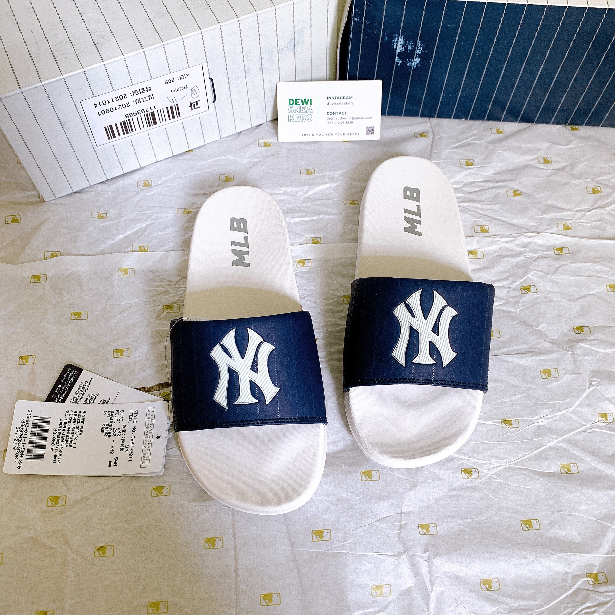 [Chính hãng] Dép MLB New Mound shipped Korea