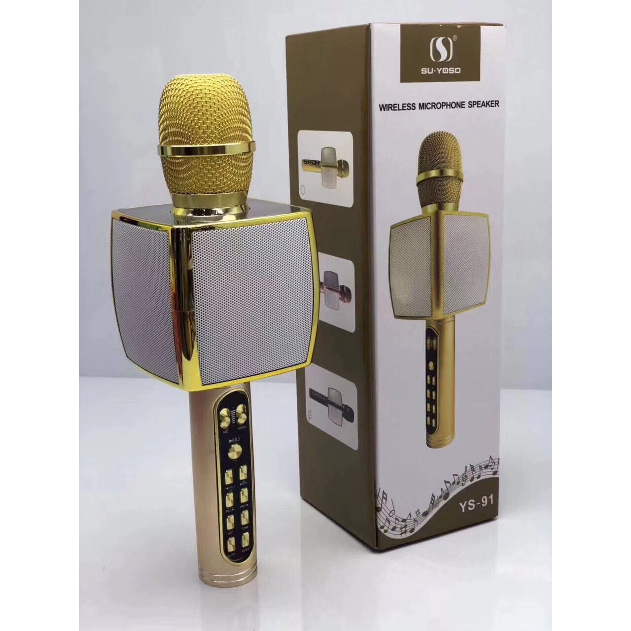 [Micro karaoke] Mic Hát bluetooth - Micro Karaoke Bluetooth YS-91_Micro Karaoke Bluetooth Không Dây , Mic YS91 Bluetooth , Míc Karaoke Gia Đình , Micro Hát Karaoke Cực Hay YS-91 3 in1 , Tích Hợp Loa Bluetooth , Âm Thanh Cực Đỉnh. BH 12T