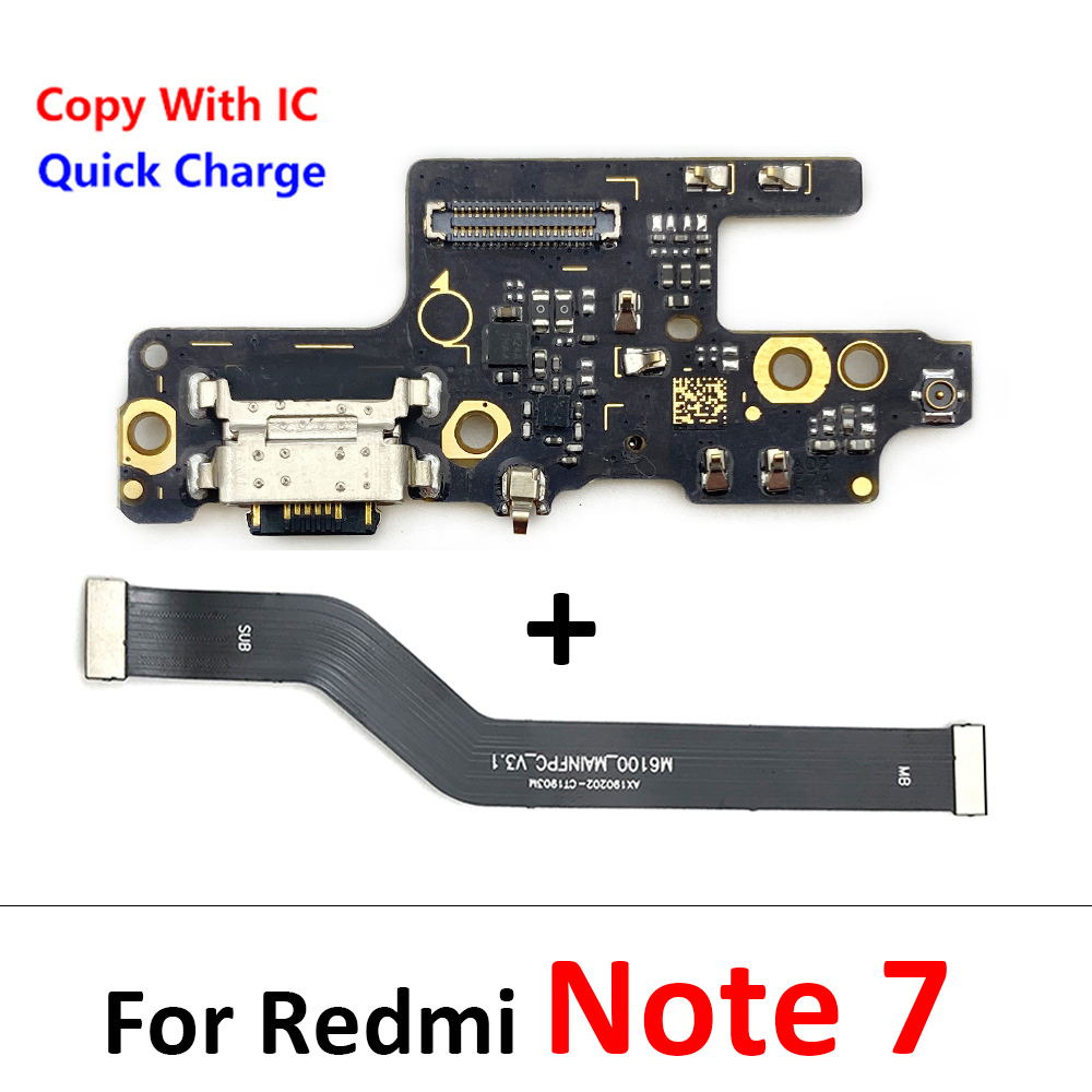 NEW For Xiaomi Redmi Note 7 8 8T 9 9S 10 10S 11 Pro Plus 4G 5G Dock Connector Charger Charging Port Main Flex Cable. 