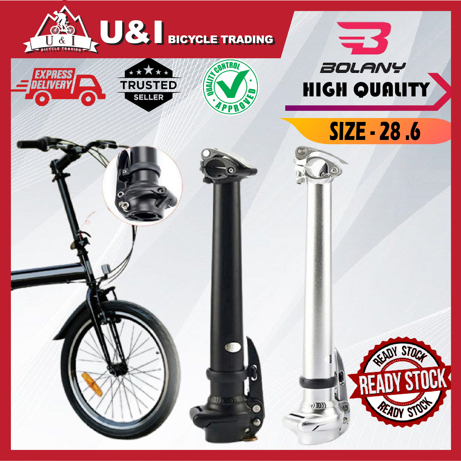 Folding bike cheap handlebar stem