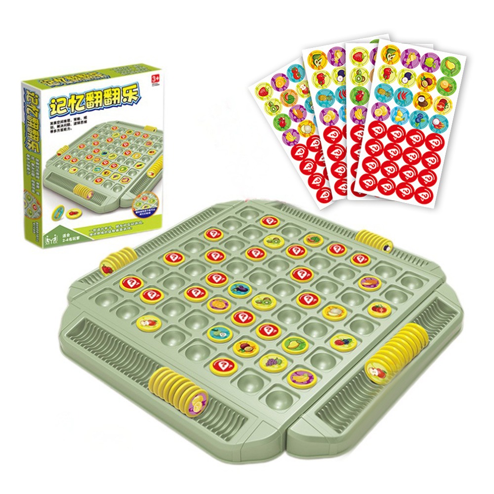 New Logical Thinking Fruit Flip Chess Game Cognitive Training Parent ...