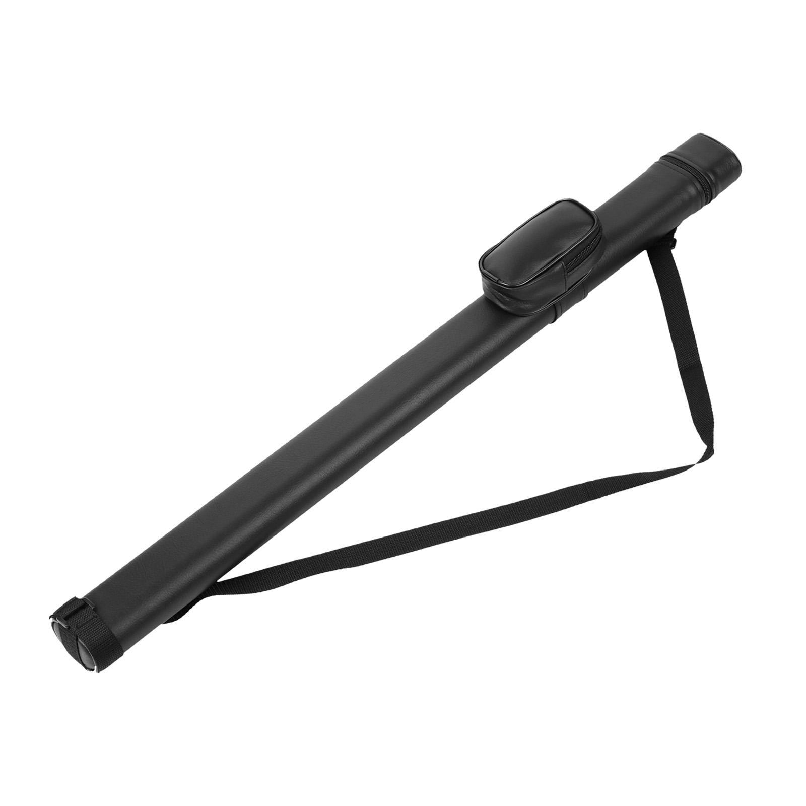 Sleek PU Leather Professional BilliardPool Cue Rod Bag Protector Adjustable Strap for Enhanced Portability