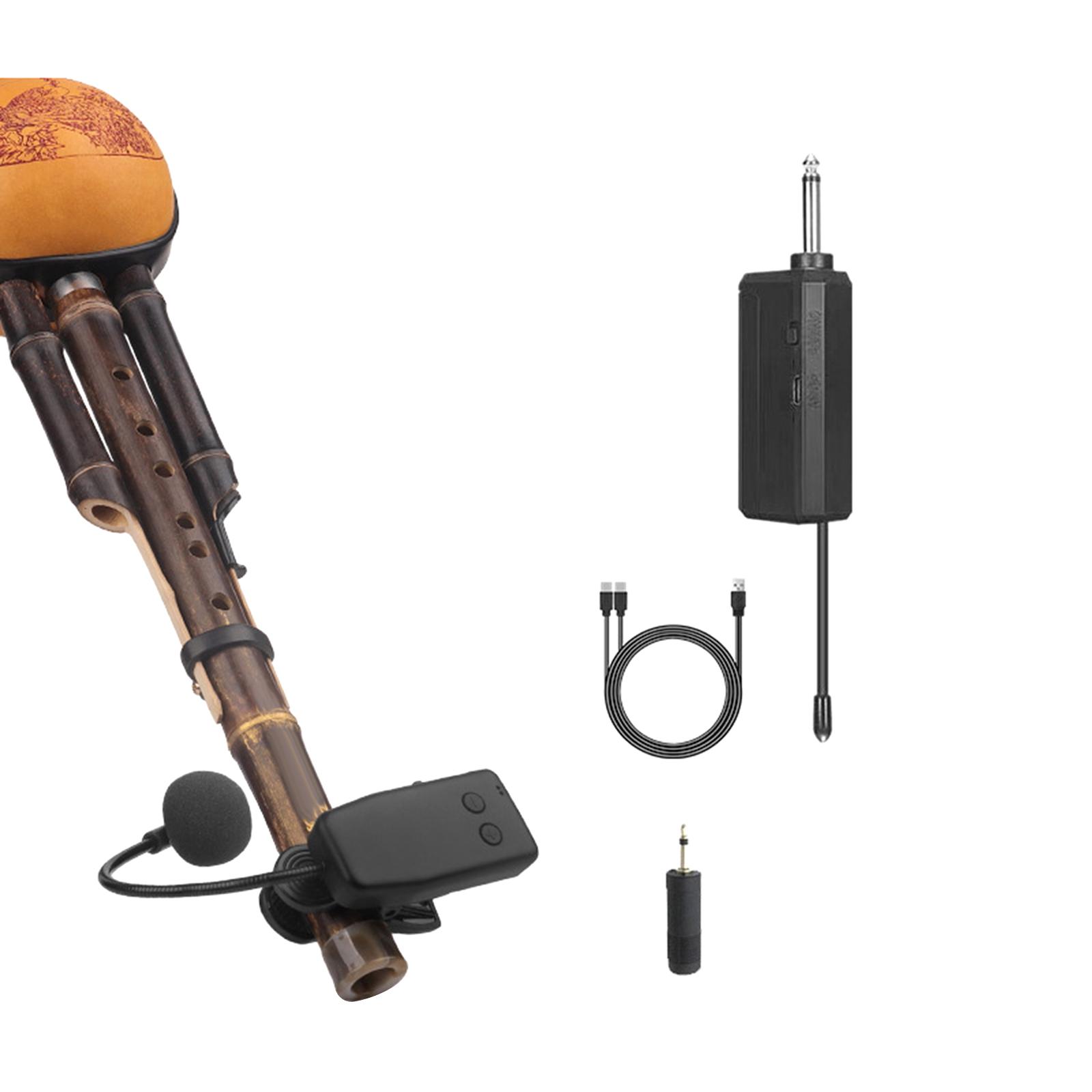 CCCUE Instrument Microphone Cordless Gooseneck System Bands Live Professional Durable Transmitters Clip Condenser Mic