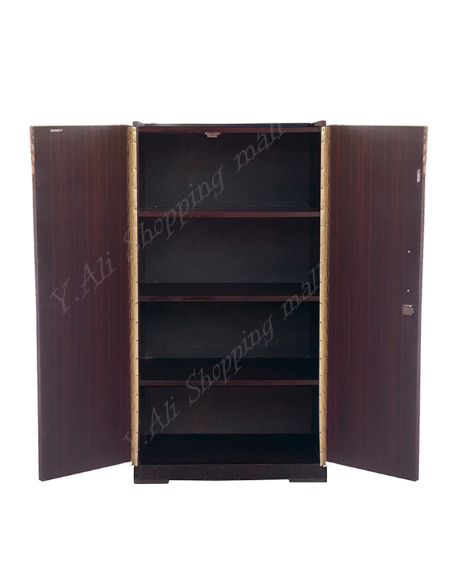 4x2 Feet Wooden Two Door Cupboard - Brown cabinet book rack shoe rack ...