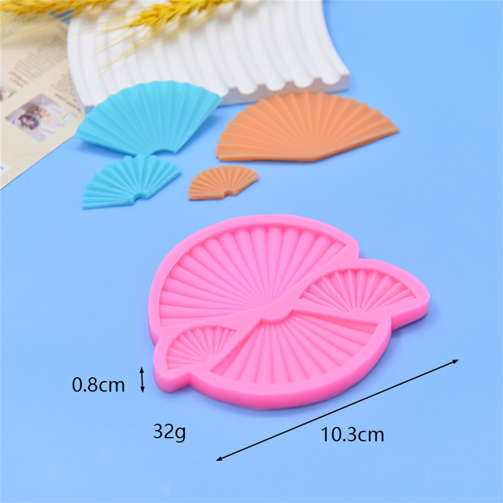 Hot 3D Silicone Mold Silicone Cake Decorating Tools Cupcake Silicone Mold Fan Shape Cake Decorating Tools DIY Silicone Mold