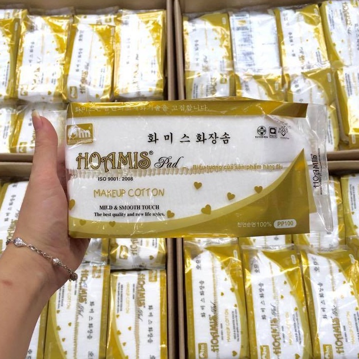 Bông tẩy trang hoamis pad makeup cotton pp150
