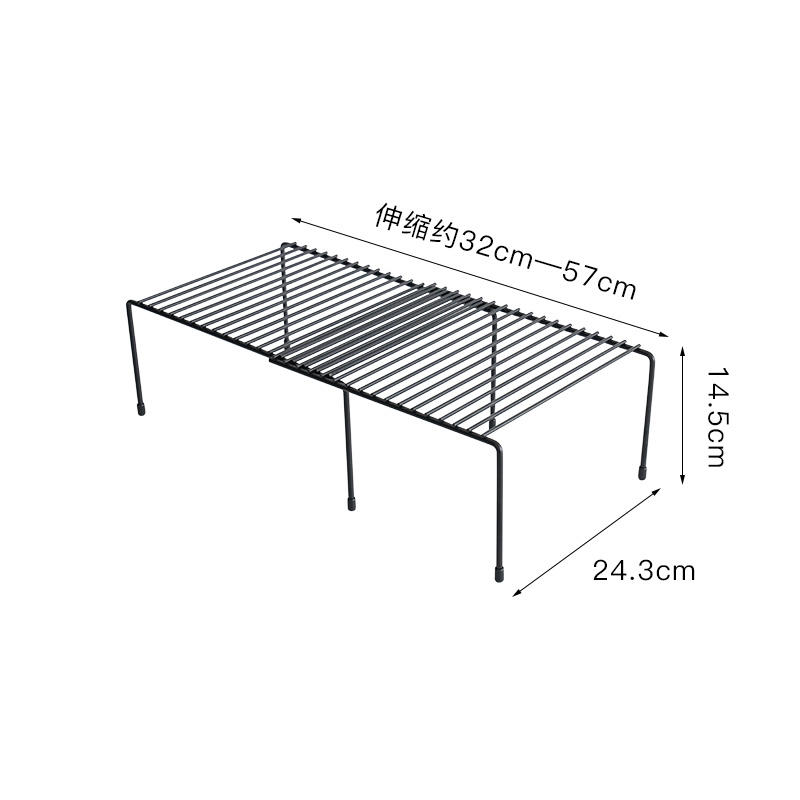 Storage Shelf Rack Expandable Kitchen Counter Shelf Organizer