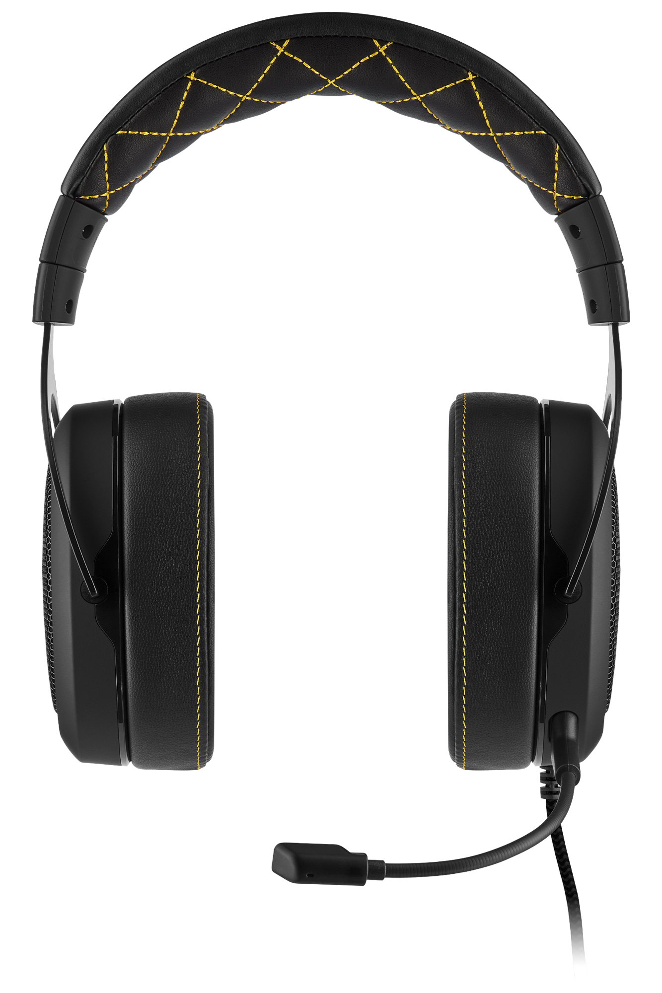 corsair hs60 pro surround gaming headset yellow