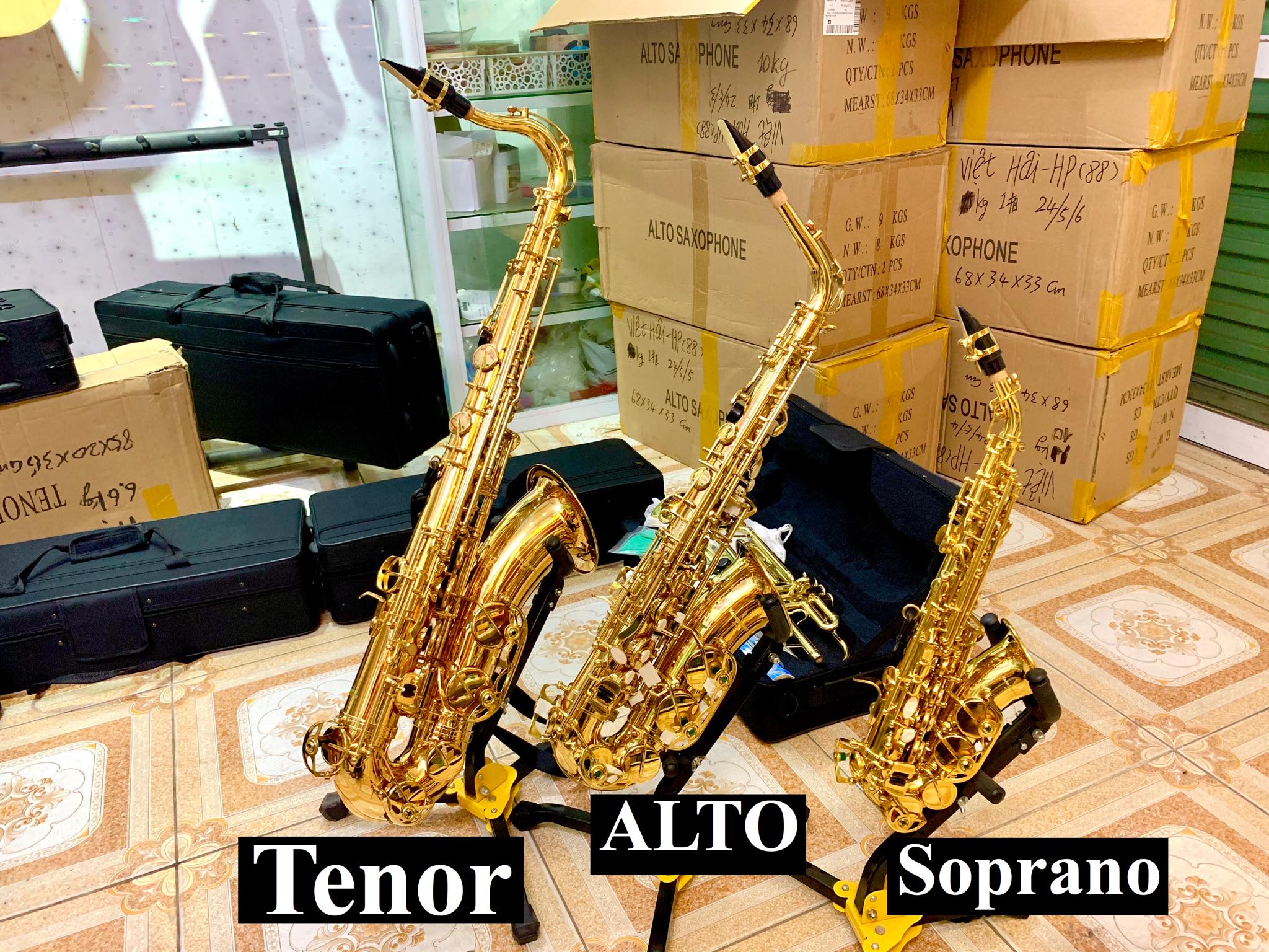 Saxophone Tenor full phụ kiện