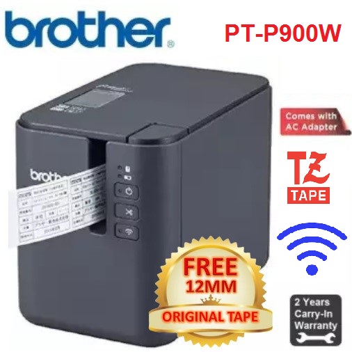 Brother PT-P900W Industrial Wireless Network Label Printer - Brother PT ...