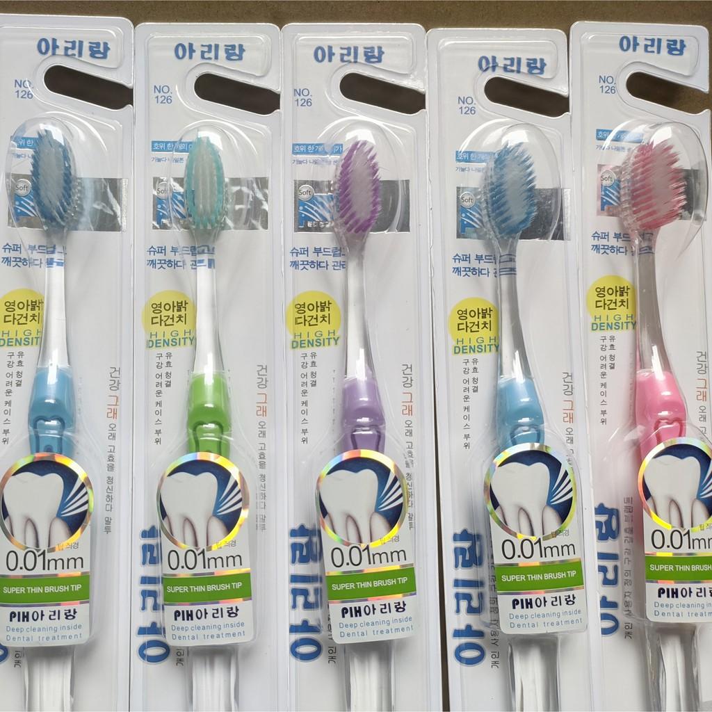 Combo 10 Bàn Chải Đánh Răng Hàn Quốc NO126 (Giao Mầu Ngẫu Nhiên)