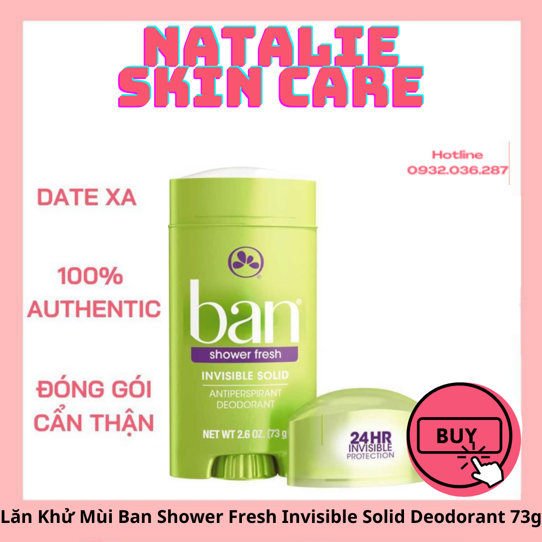 Lăn Khử Mùi Ban Shower Fresh Invisible Solid Deodorant 73g