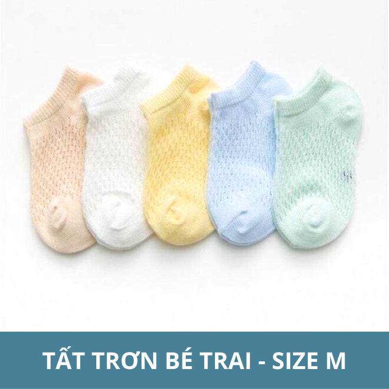 Bộ 5 Đôi Vớ Tất Lưới Thoáng Mát Cho Bé Xỏ Trong Mùa Hè