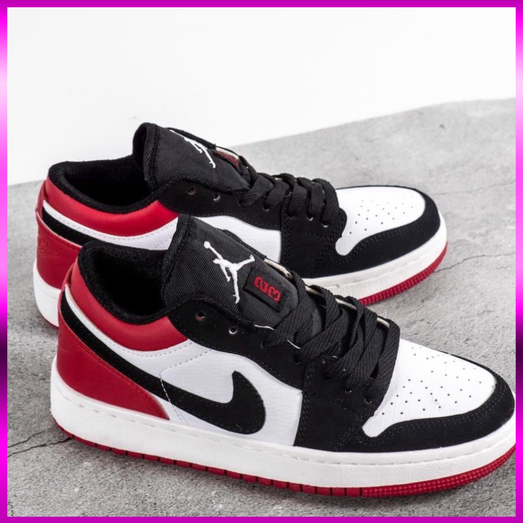 Giày Jordan cổ cao Đỏ Đen💥 Sneaker nam nữ đủ size