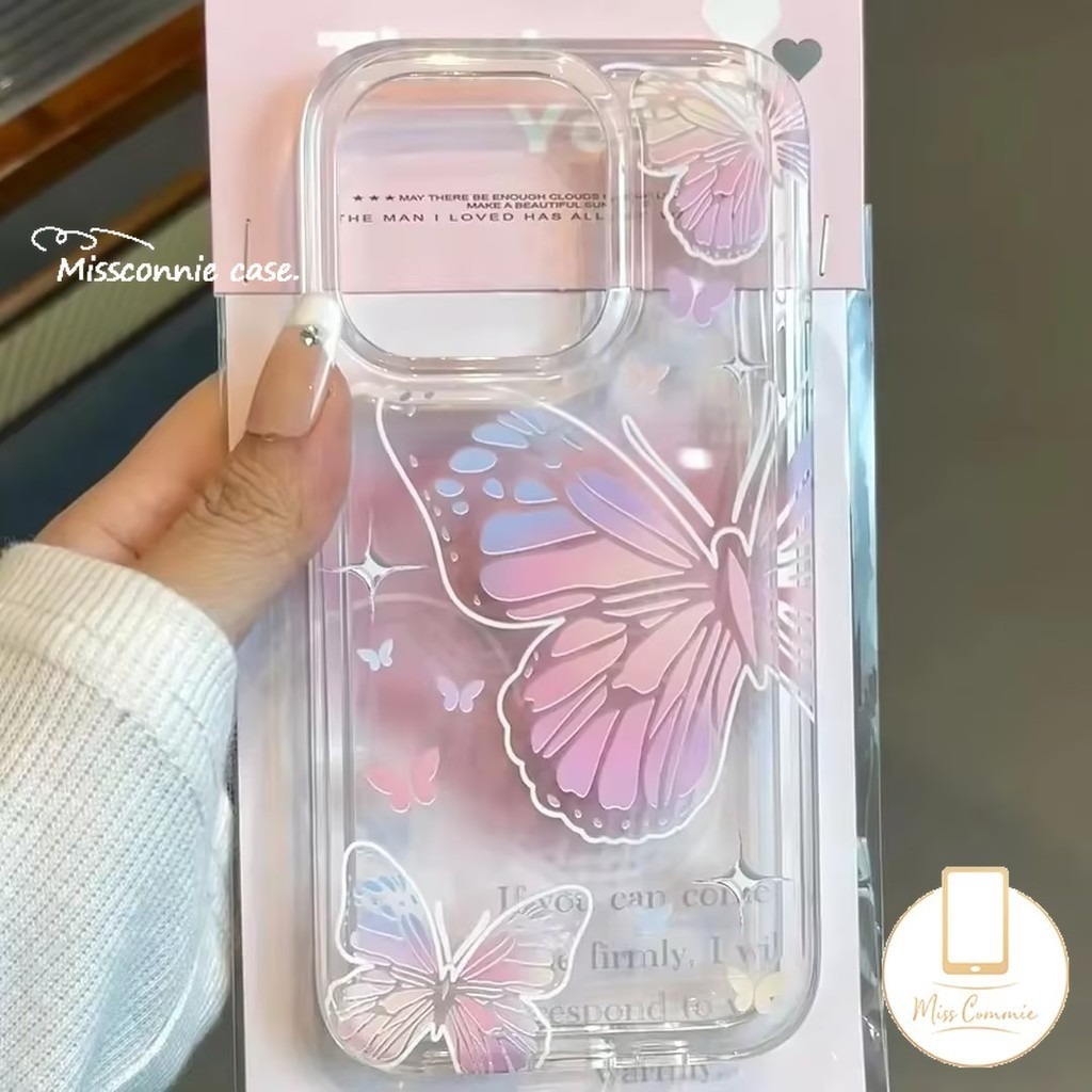 For Realme C55 C20A C25Y C3 C53 C51 C25 C67 C20 5s Note 50 C33 C35 11 5i 5 9i 7 C15 C17 C11 C21Y C25s C30 C21 C12 C31 Narzo 20 50 Cartoon Pink Bow Flower Butterfly Luxury Cover. 