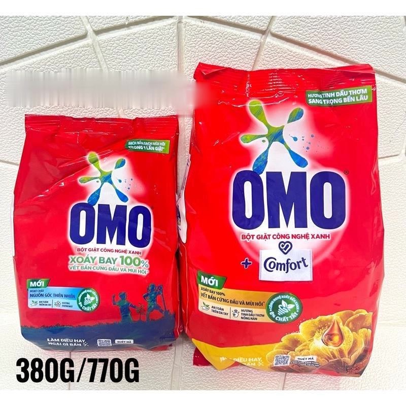 Bột giặt tay omo 380g/770g /1,15kg bọt thông minh thế hệ mới new