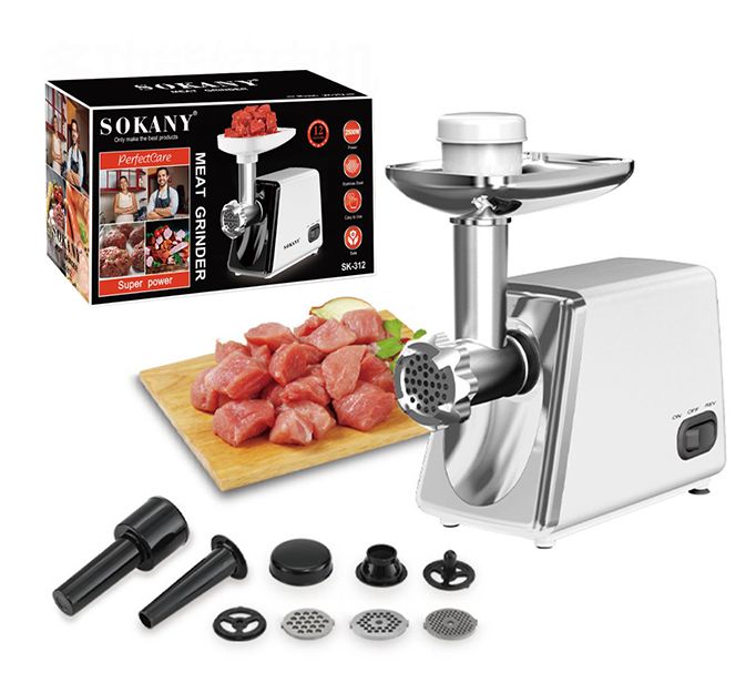 Máy đùn thịt, máy xay thịt cá nhanh chóng, an toàn Chính hãng Sokany 2500W