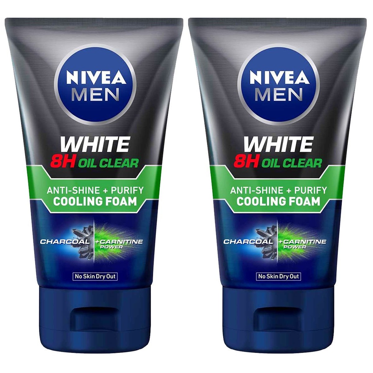 Face Wash (Pack of 2) Nivea Men White 8H Oil Clear Anti