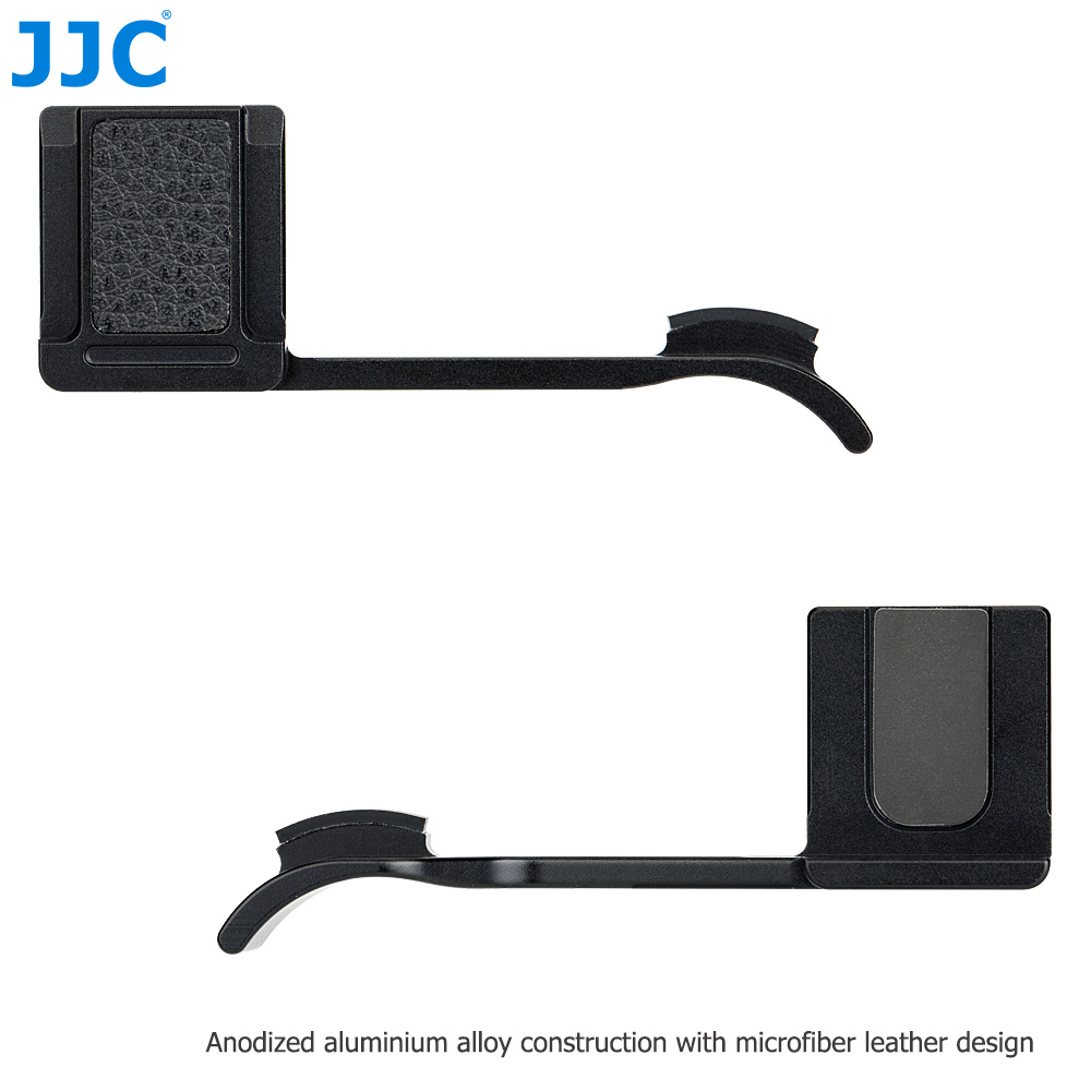 JJC Metal Thumb Grip Holder for Leica Q2 Camera, Secure Handle Bracket with Hot shoe Cover Function