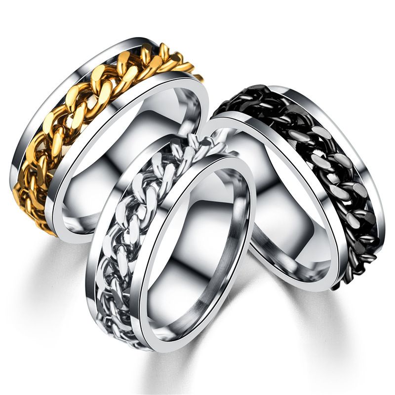 Titanium Steel Rotatable Chain Ring Bottle Opener For Daily Use_voghion.com