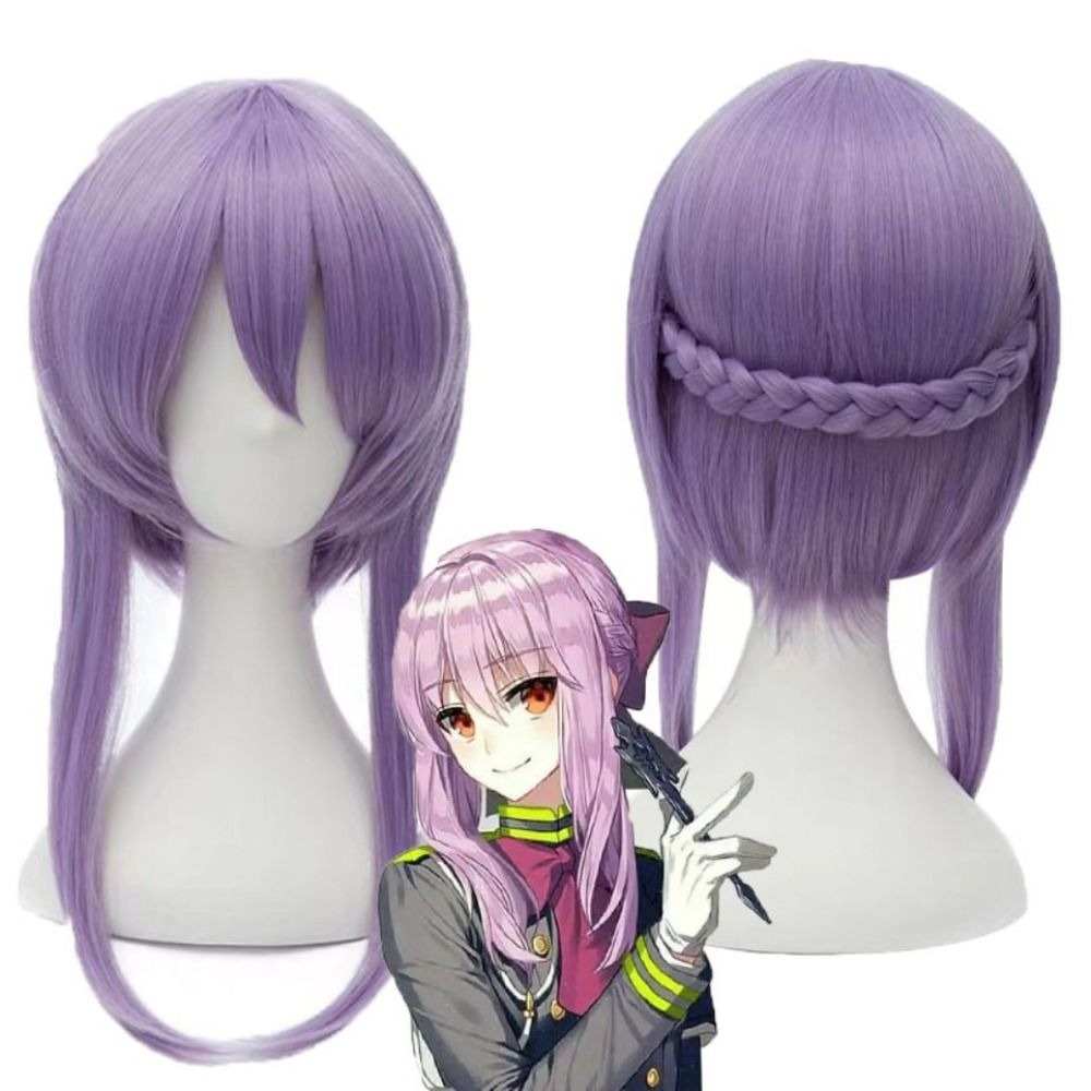 KUXMTC ผมสังเคราะห์ วิกผมคอสเพลย์ Hiiragi shinoa ชุดกระโปรงยาว อะนิเมะ ...