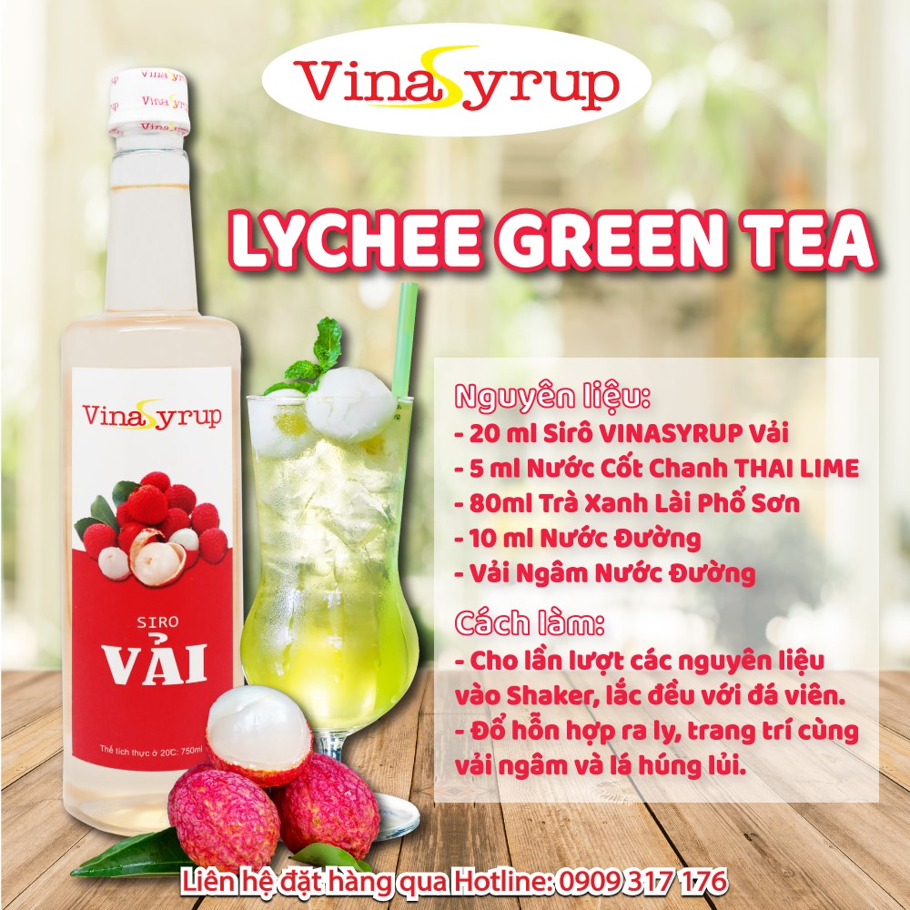 Siro Vải Vinasyrup 750ml