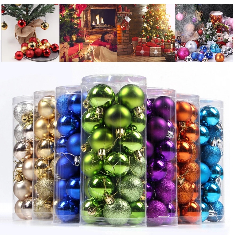 Combo 6 quả châu trang trí Noel. trang trí Giáng Sinh