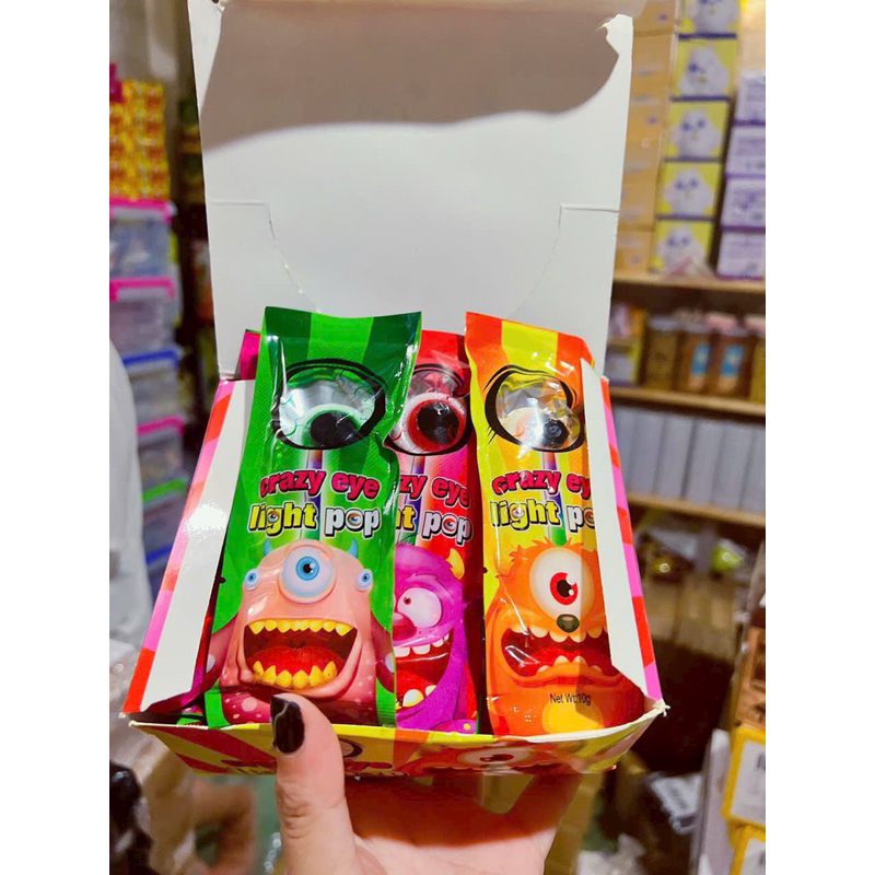 1 cái kẹo con mắt phát sáng halloween