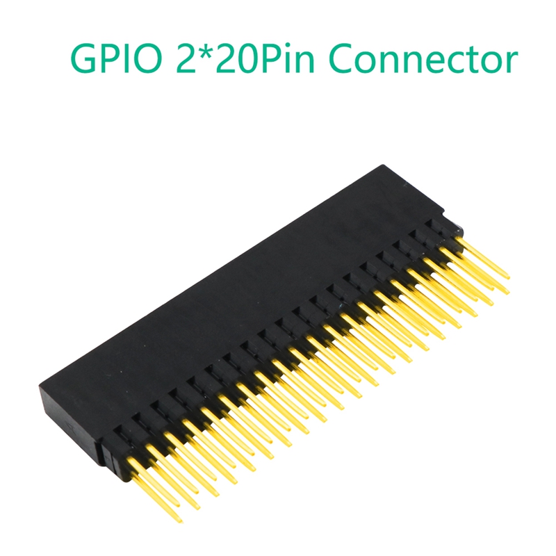 Gpio 2x20 Pin40pin Extra Tall Female Stacking Header With Acrylic Base For Raspberry Pi A Pi 0322