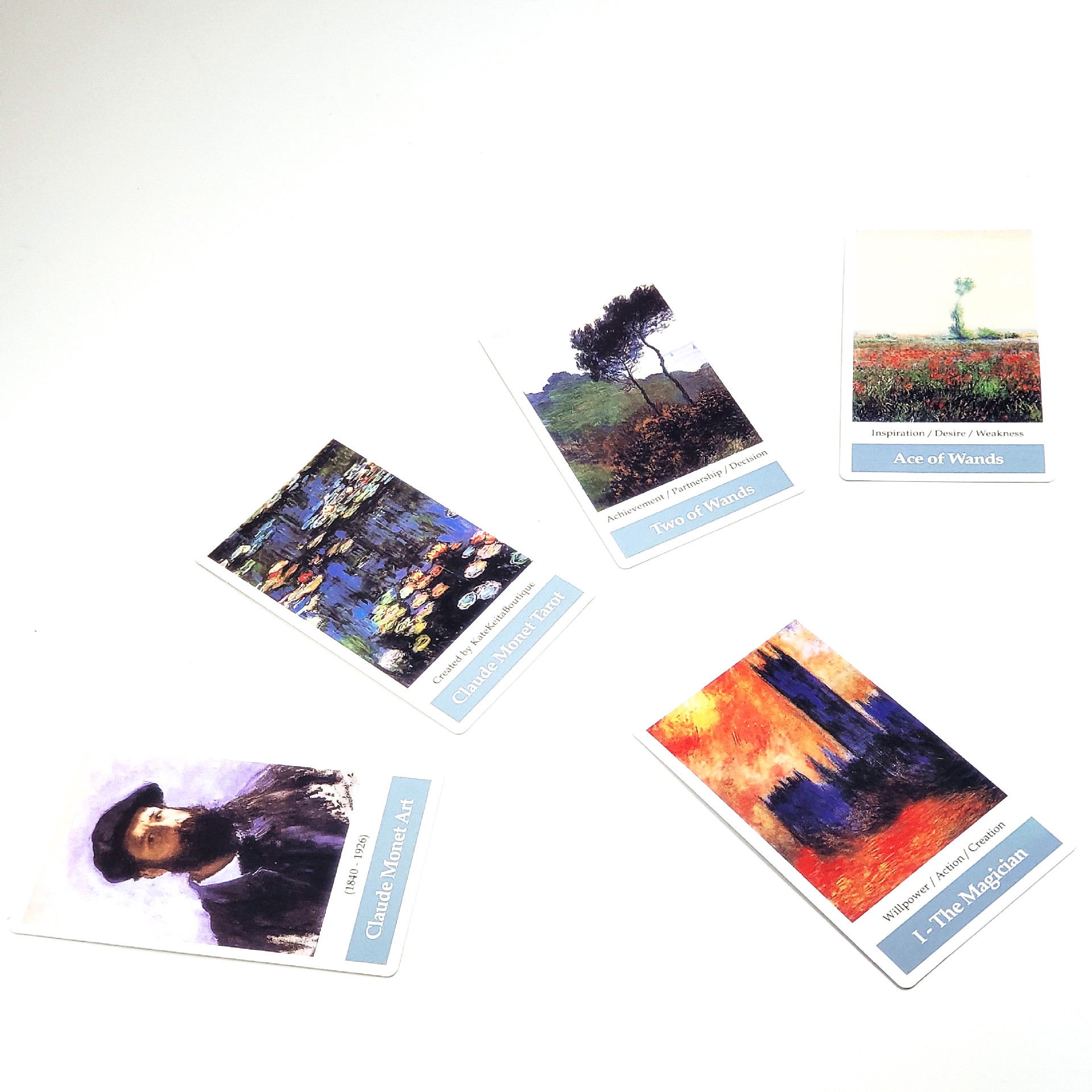 [Size Gốc] Bộ bài Claude Monet Impresionism Art Tarot