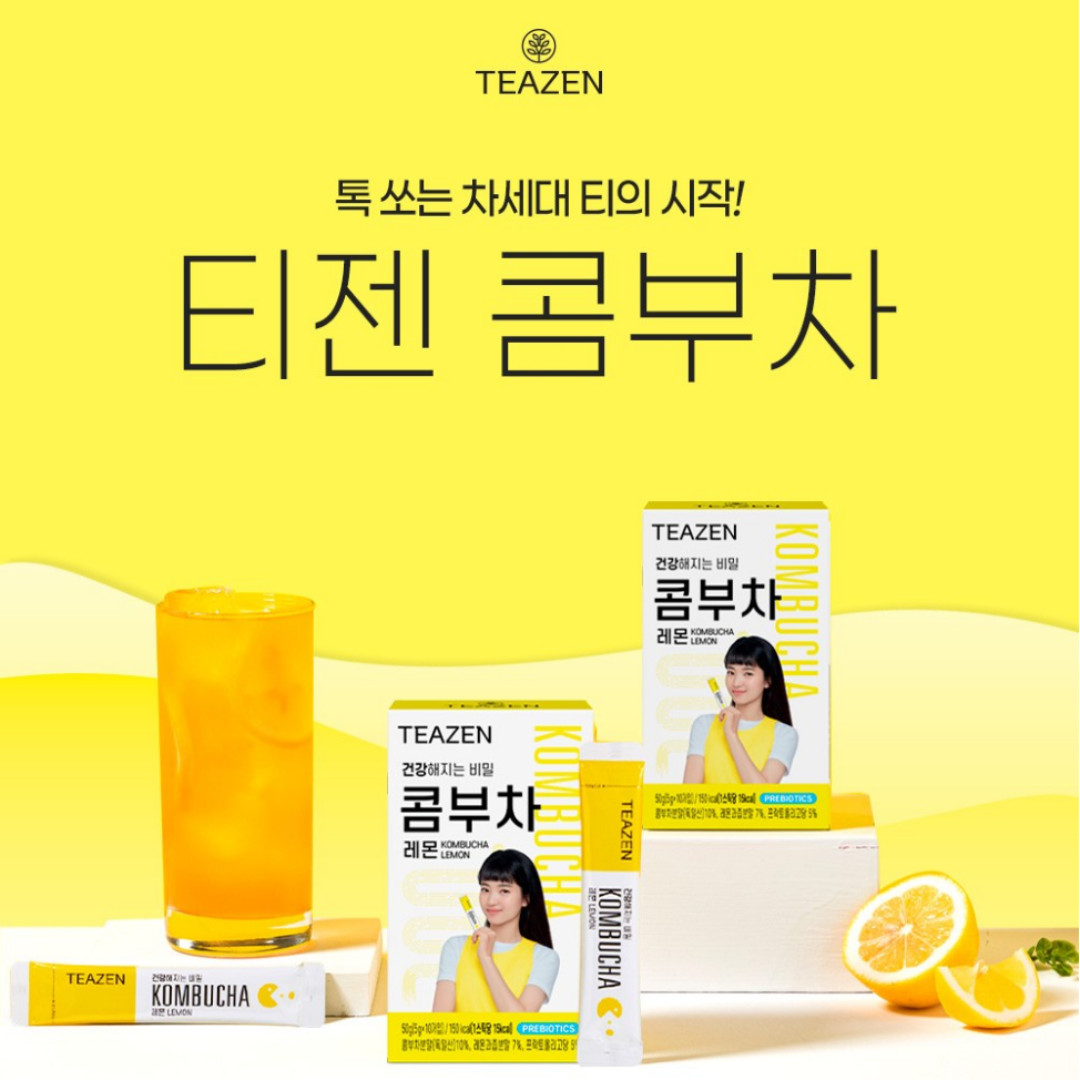 Trà Kombucha Teazen nhập khẩu Hàn Quốc (10 gói) - 티젠콤부차