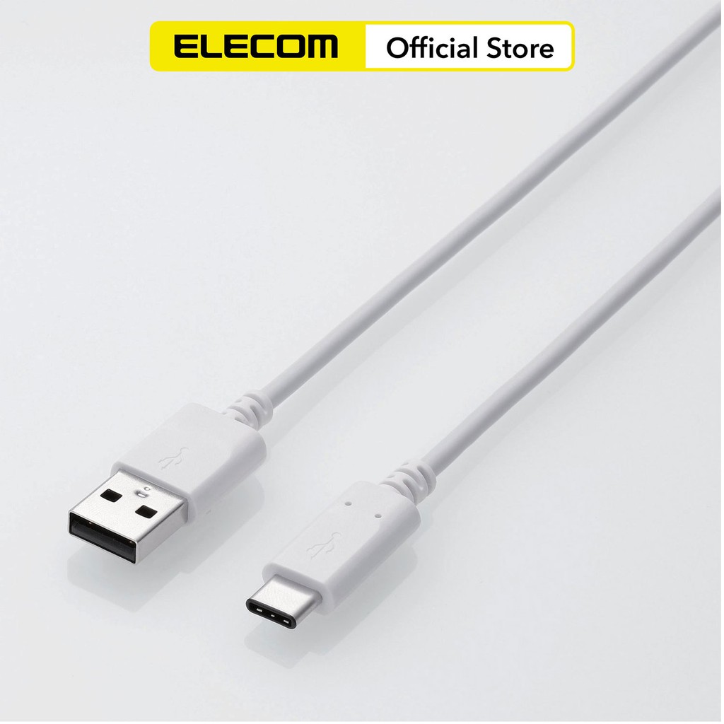 Dây cáp USB chuẩn C (A - C) 1.5m màu trắng ELECOM MPA-AC15NWH