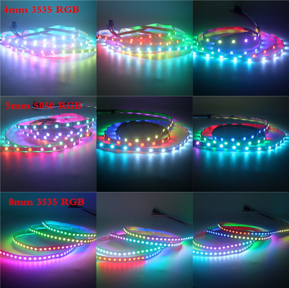 5v%20Ws2812b%20Led%20Strip%2060/144%20Leds/m%20Narrow%208mm%205mm%204mm%20Ws2812%20Individually%20Addressable%20Black/white%20Ip30/65/67%20Smart%20Rgb%20-%20Image%207