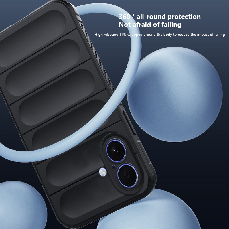 【Phantom Shield】Sroof Case For iPhone 16 Plus Pro Max New liquid silicone case lens full wrapped skin feel solid color thickened non-slip anti-fall shock absorption Phone Case Back Cover. 