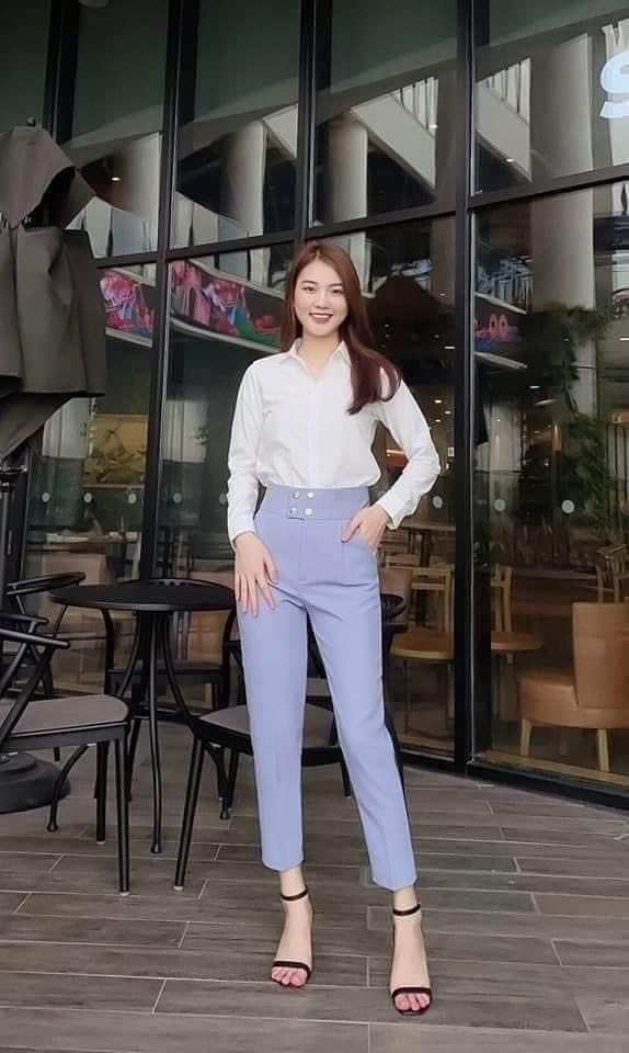 Quần legging nữ , Quần baggy nữ 4 cúc bấm