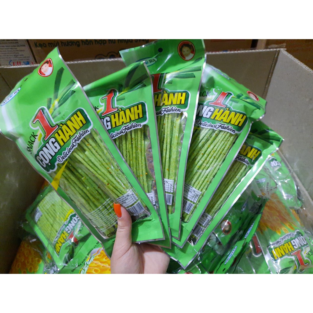 Combo 10 Gói Snack Cọng Hành Thơm Ngon