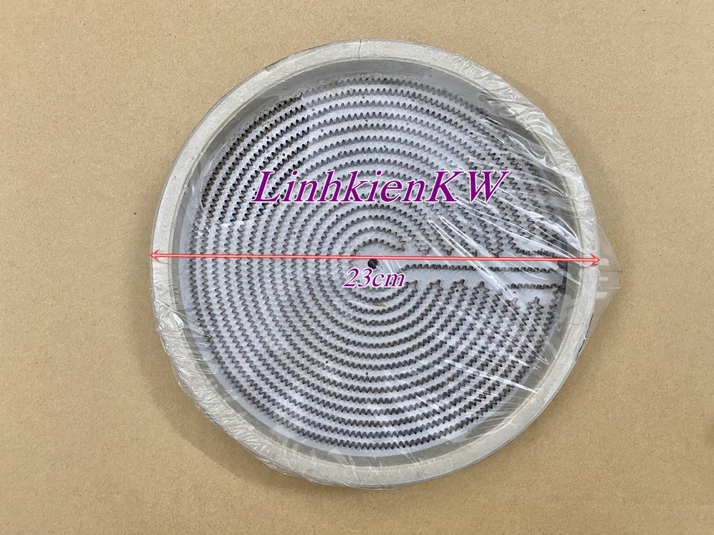 Mâm nhiệt bếp hồng ngoại 23cm 1 vòng nhiệt mới !