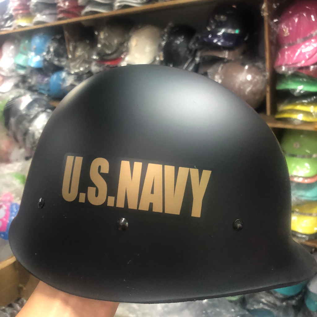 Mũ bảo hiểm lính mỹ us navy lòng bằng dây thoáng mát,chất