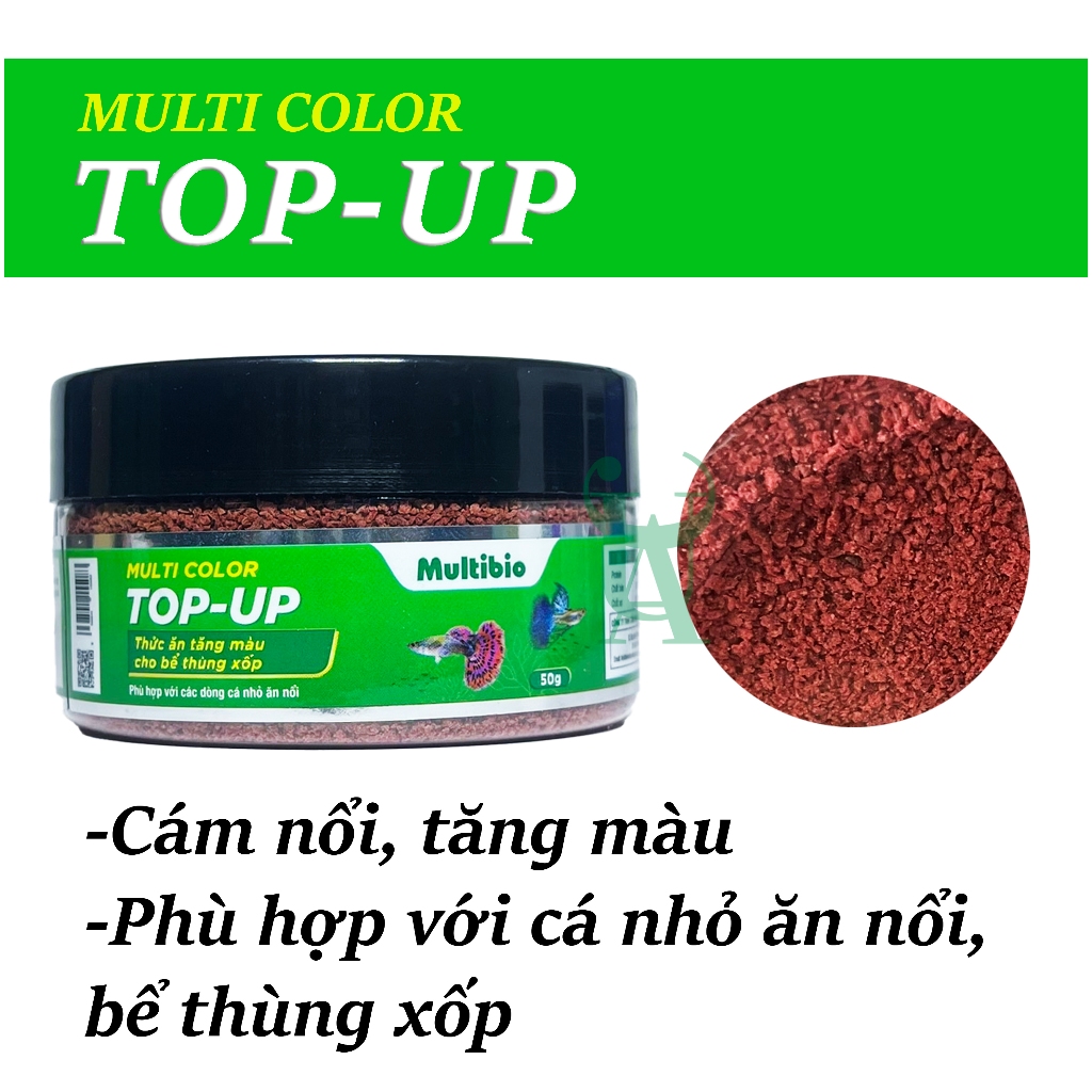 Thức ăn cám kích màu cho cá cảnh Multi Color